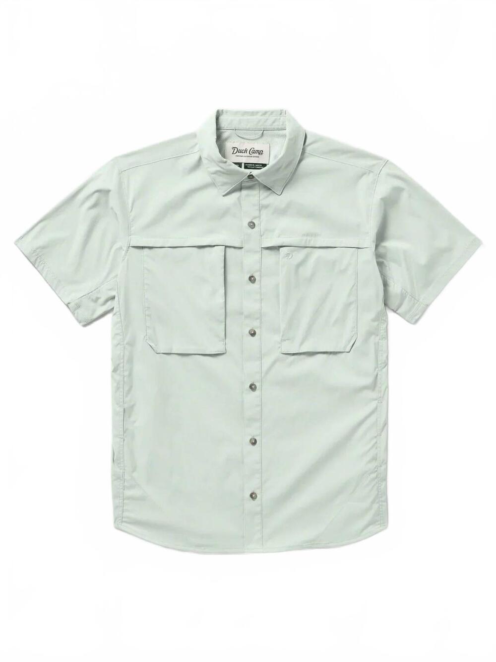 NEW DUCK CAMP men's lightweight fishing shirt in seafoam